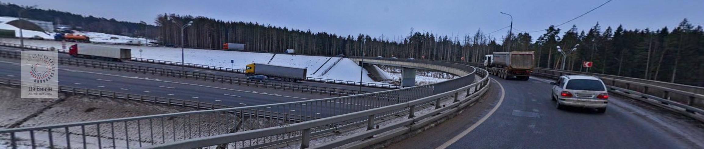 Разворотная эстакада М-1 Беларусь на 45 км. (Голицыно)